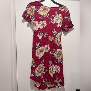 Roxy pink floral sundress